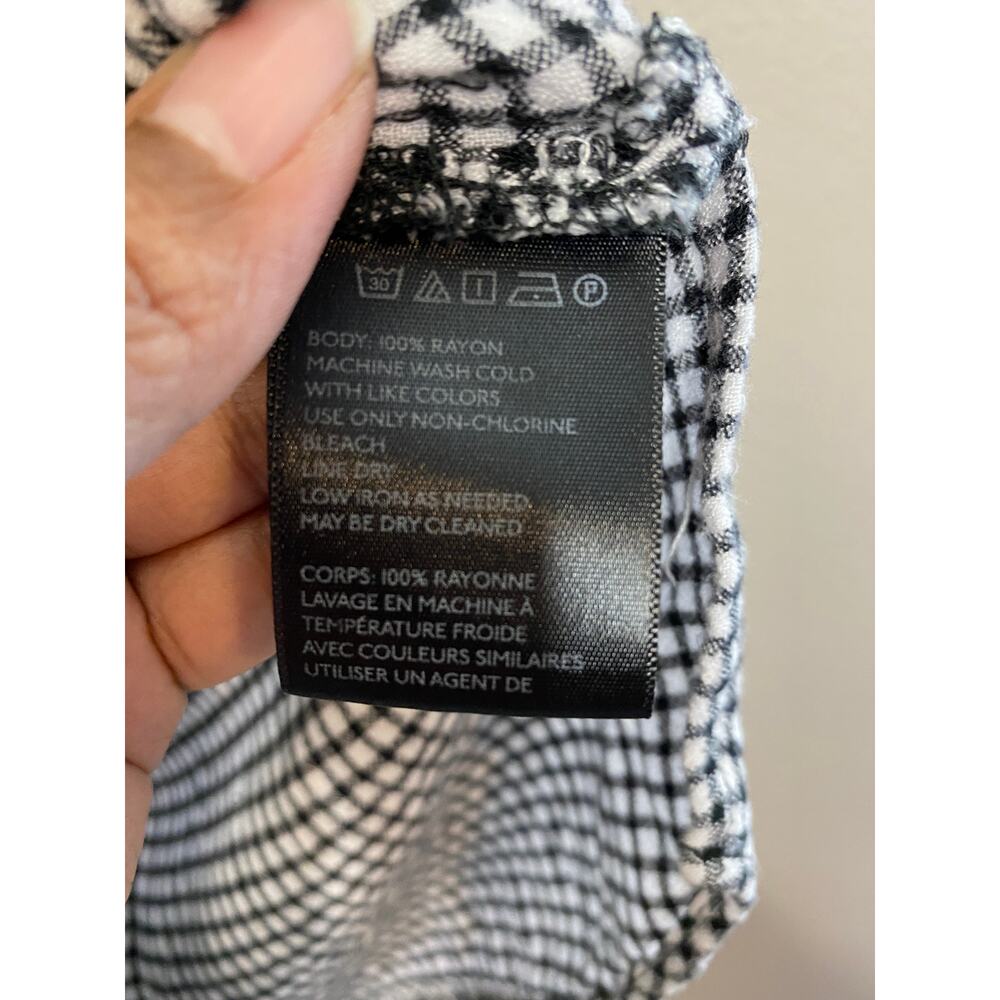 UO BDG White Black Plaid Buttor Down Shirt Size Small - Picture 5 of 6